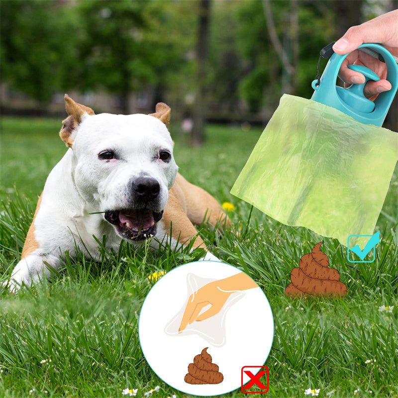 Portable Lightweight Dog Pooper Scooper With Built-in Poop Bag - Cart2u.ro