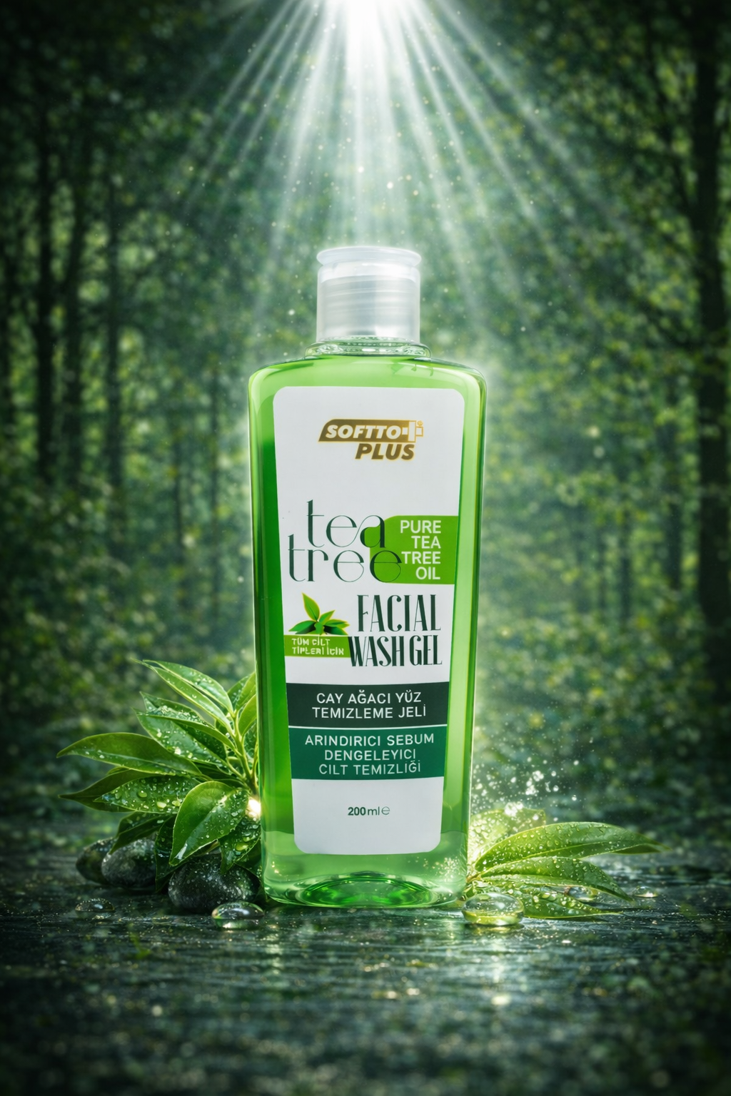 Gel Curățare Față Cu Arbore De Ceai - 200 ml CRABLAND