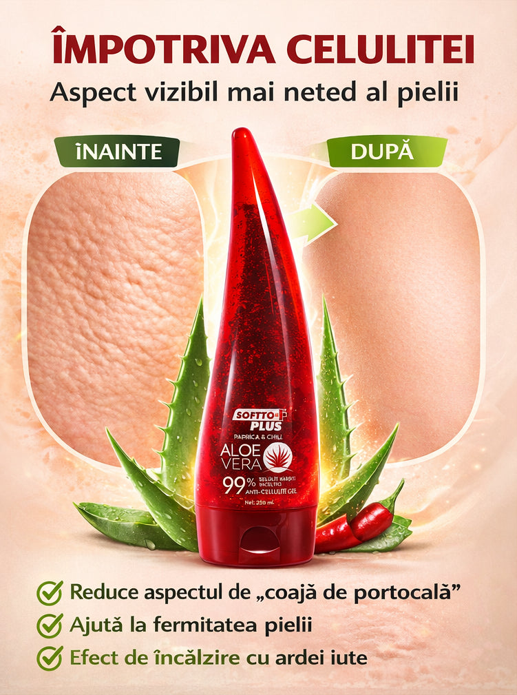 Gel Anticelulitic Termoactiv cu Aloe Vera CRABLAND
