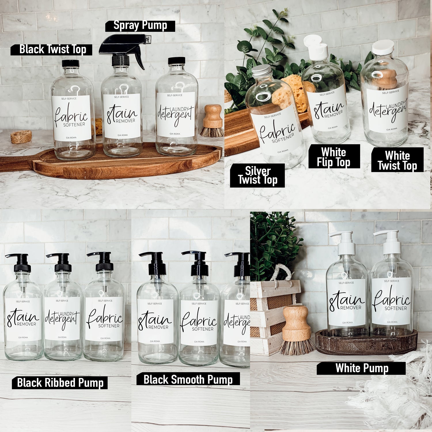16oz Glass Clear | Black Label - Cart2u.ro