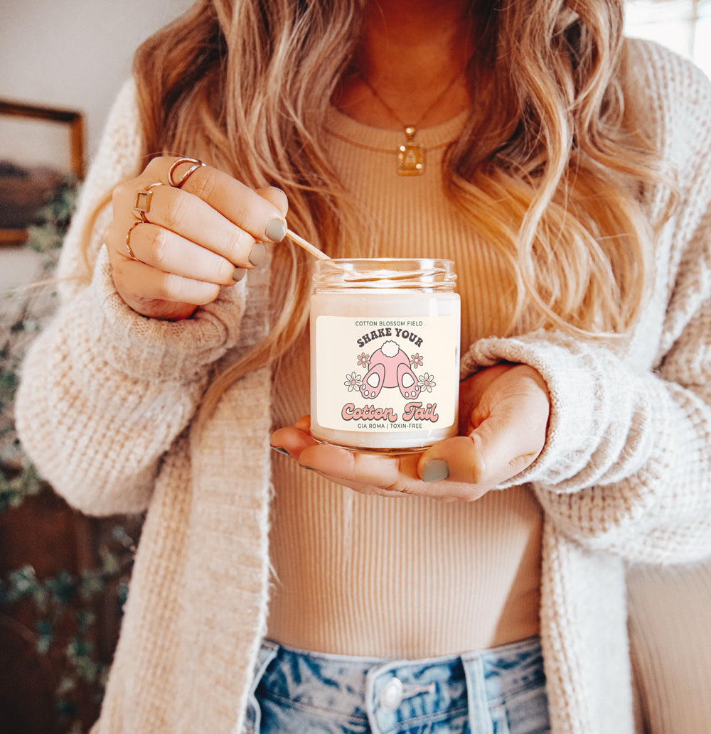 Cotton Blossom Retro Candle - Cart2u.ro