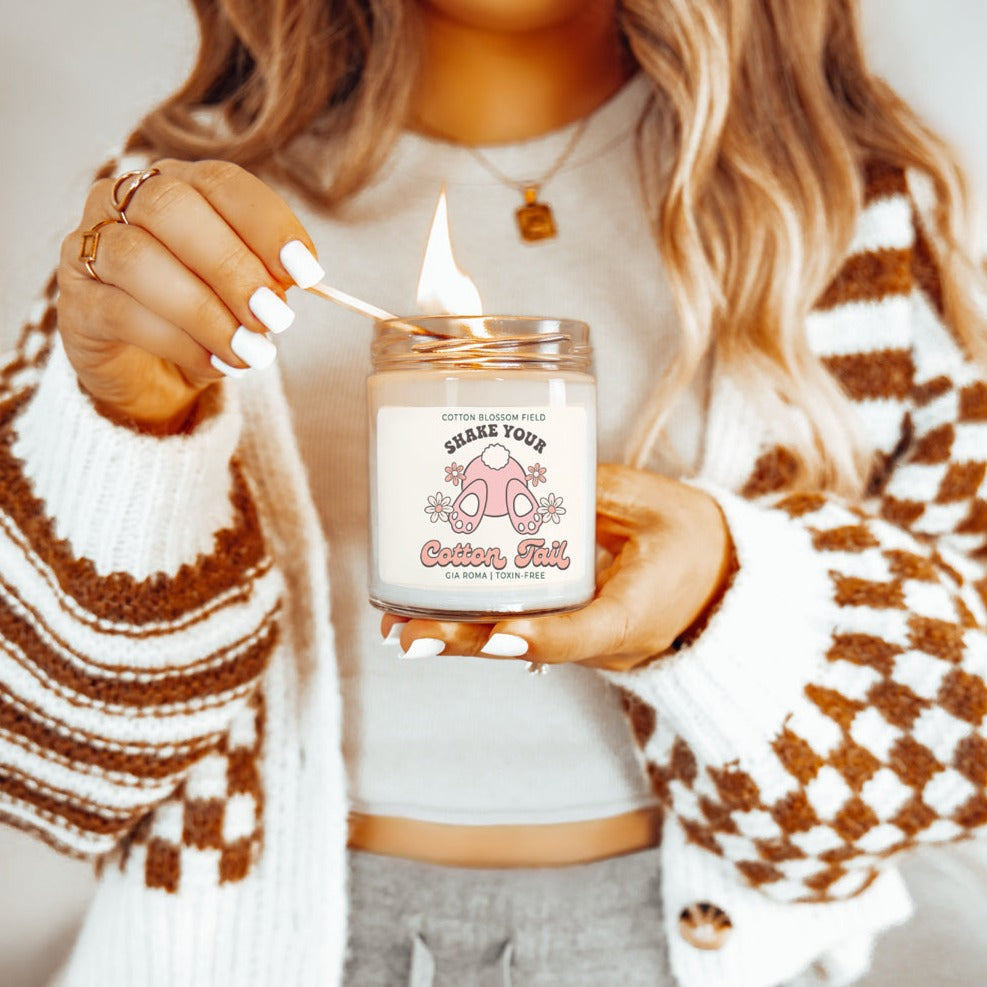Cotton Blossom Retro Candle - Cart2u.ro