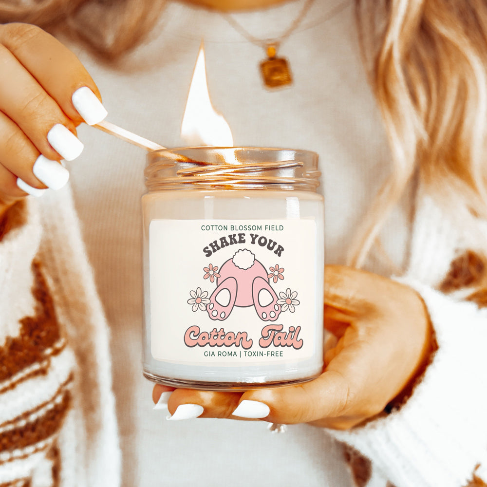 Cotton Blossom Retro Candle - Cart2u.ro