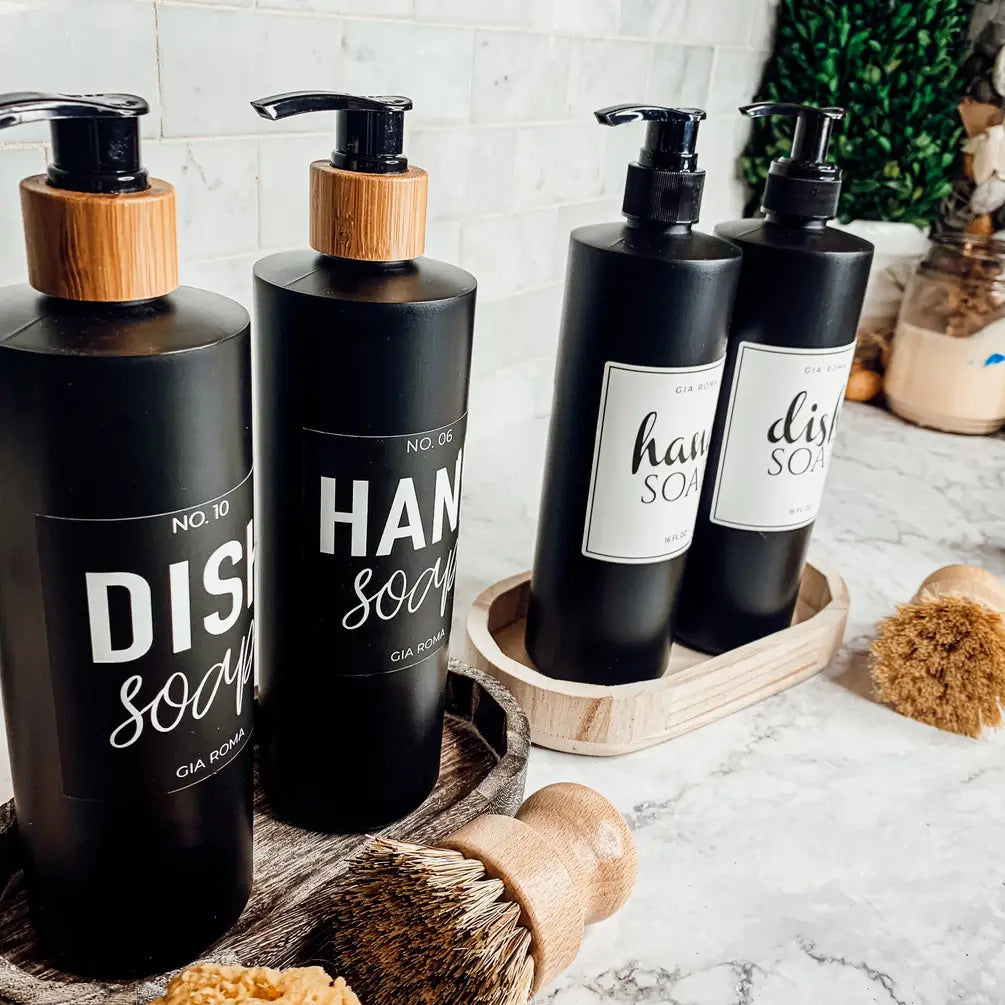 16oz Plastic Black Bottles - Cart2u.ro