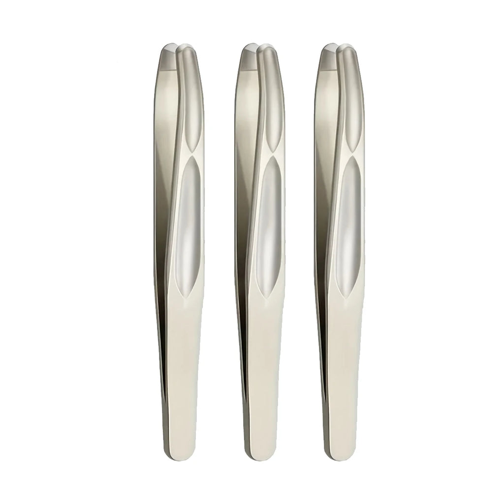 Stainless Steel Round Head Tweezers Eyebrow Tweezers Hair Removal Tweezers Suitable for Men and Woman Gifts