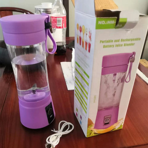 Portable Blender With USB Rechargeable Mini Kitchen Fruit Juice Mixer - Cart2u.ro