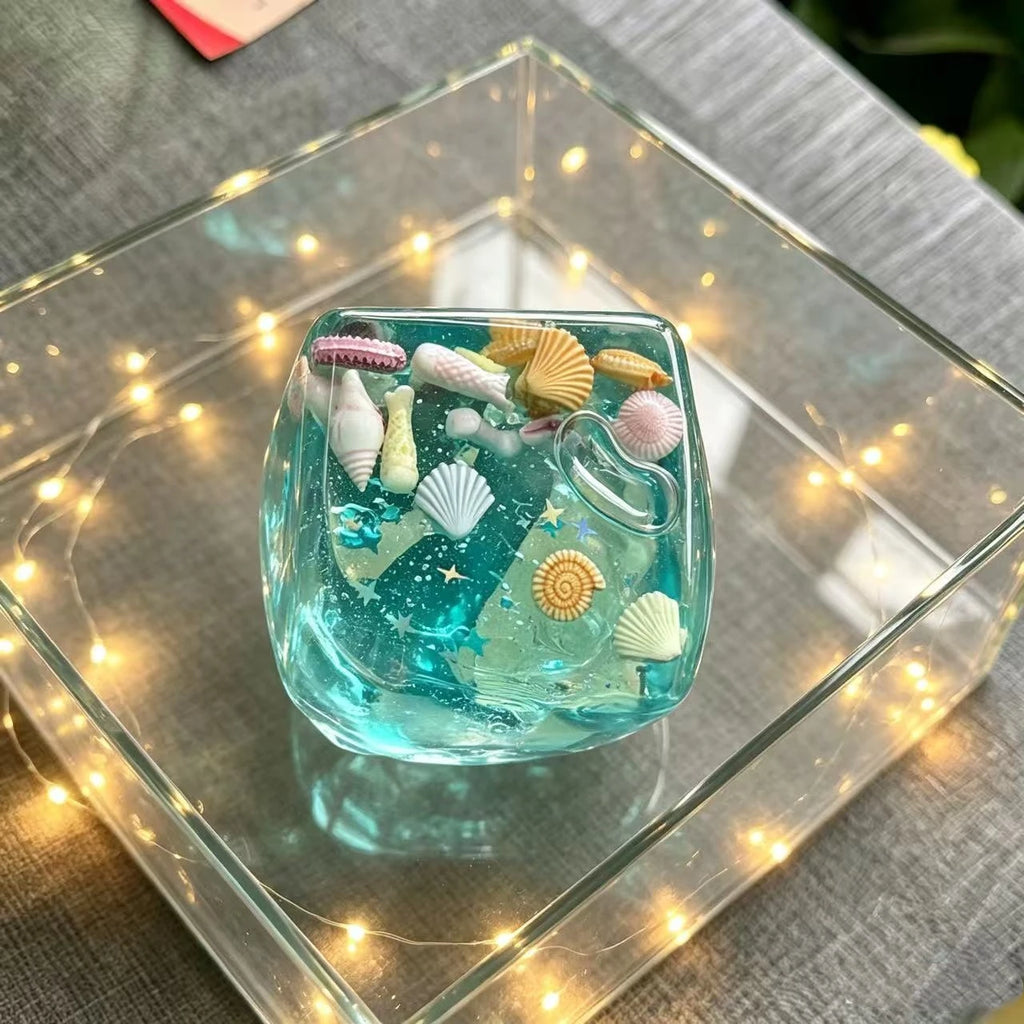 Ocean Shell Squishy Stress Balls Transparent Star Maltose Cubes Super Soft Squeeze Fidget Toy Stress Relief For Adults