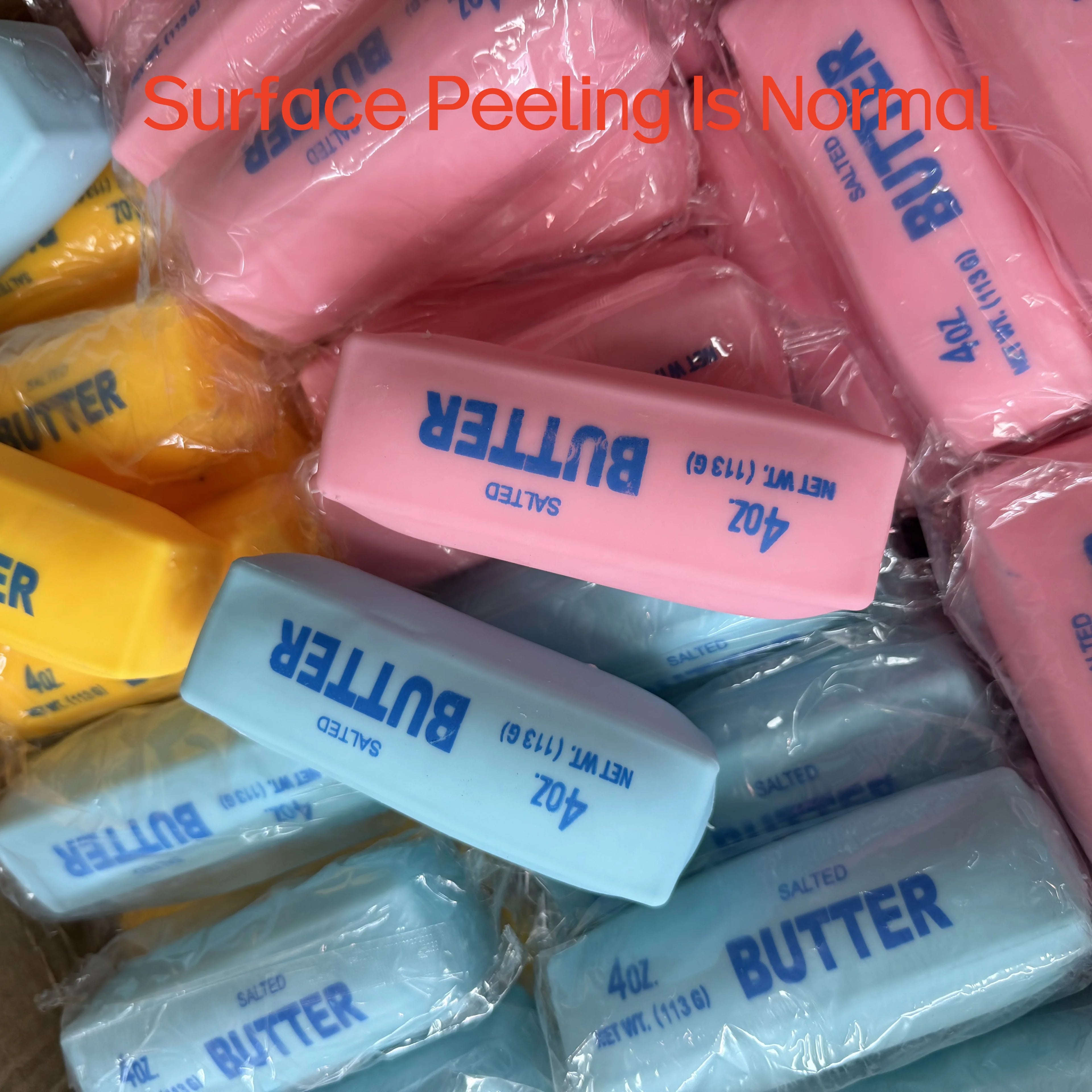 Realistic Butter Stick Squishy Toy Viral Crunchy Squeeze Toy Soft Stress Relief Fidget Sensory Toy Fun Desk Decoration Gift