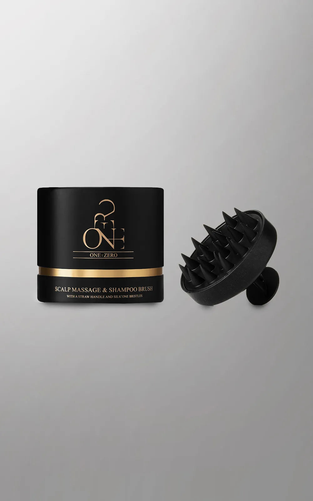 Compressed Straw Scalp Massage Brush with Silicone Bristles - Cart2u.ro