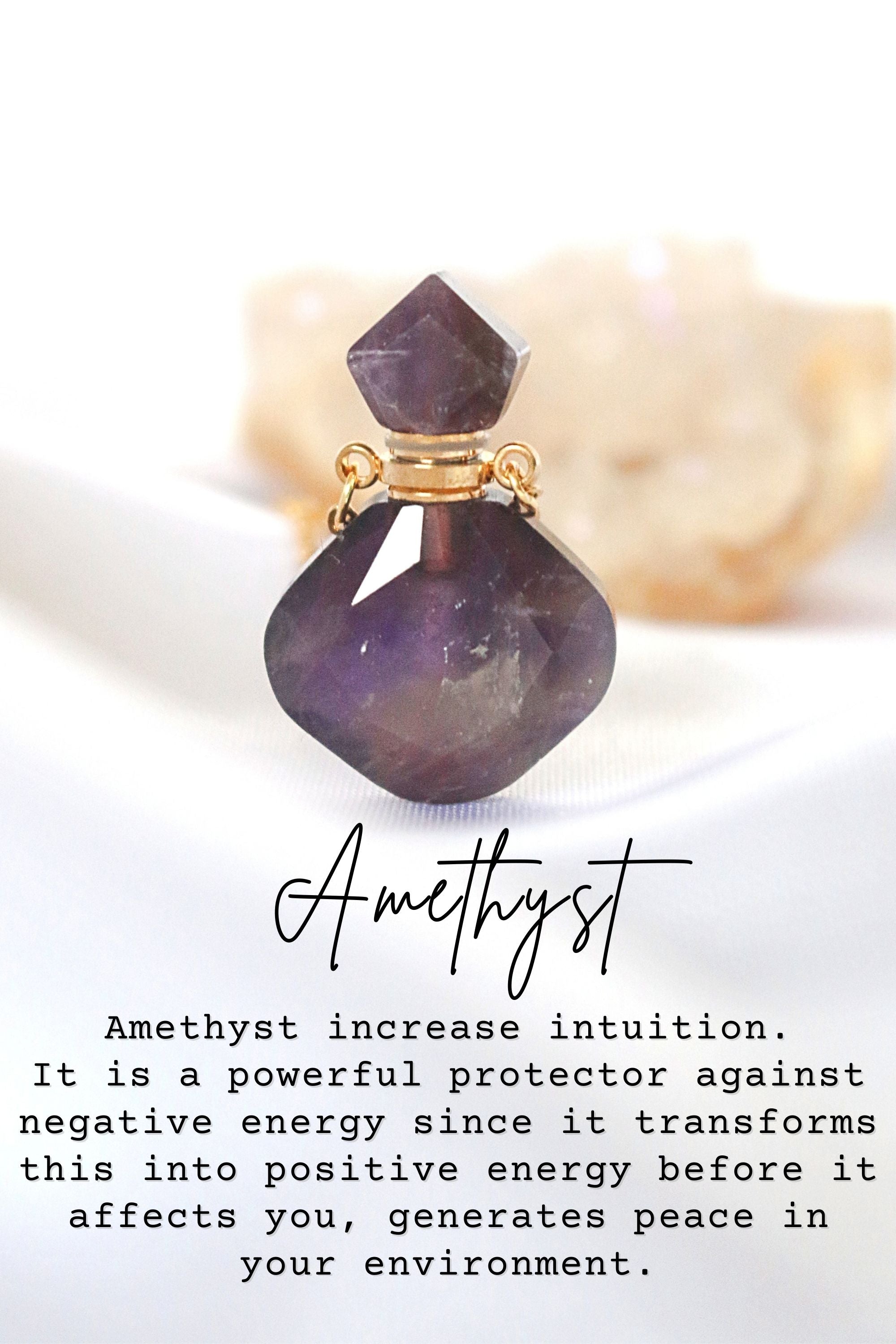 Luxury Mini Crystals Bottles | 24 Karats Natural Crystals Necklaces - Cart2u.ro