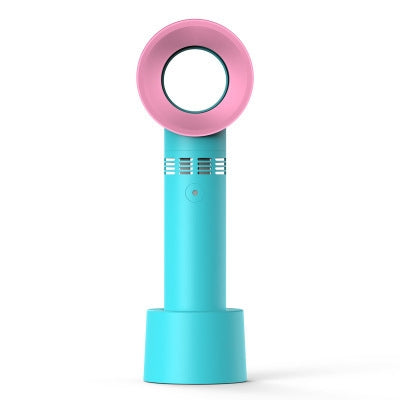 Rechargeable USB Bladeless Fan Portable Handheld Cooling Desk Mini Fan - Cart2u.ro