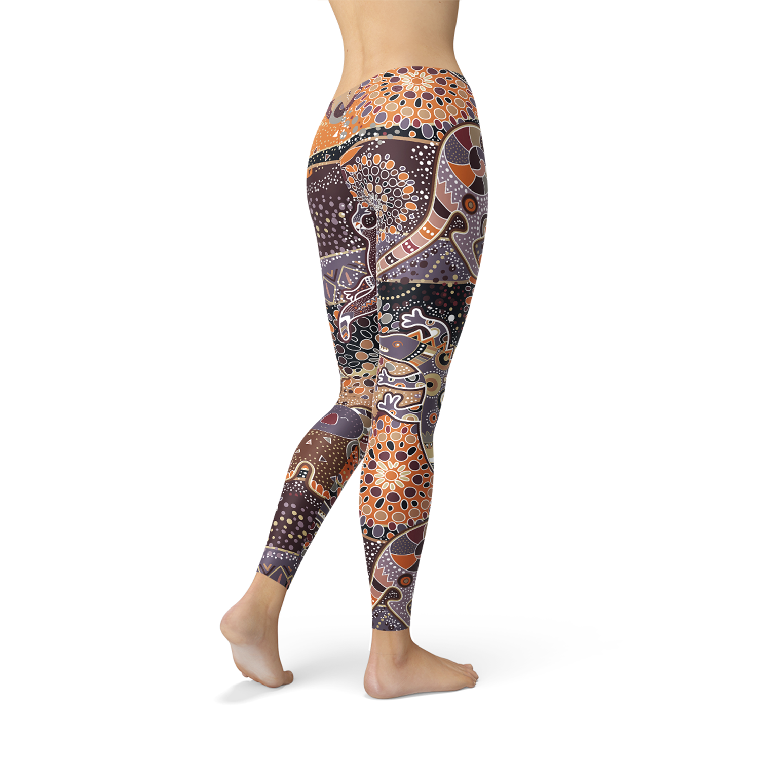Colanți de damă cu model Aboriginal Dreamtime