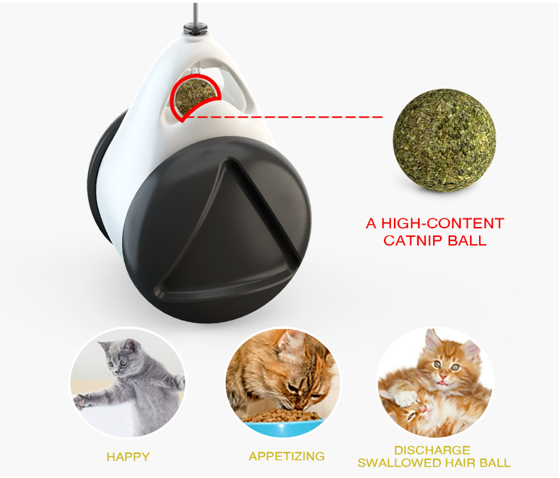 Tumbler Balanced Wheel Swinging Ball Cat Toy - Cart2u.ro