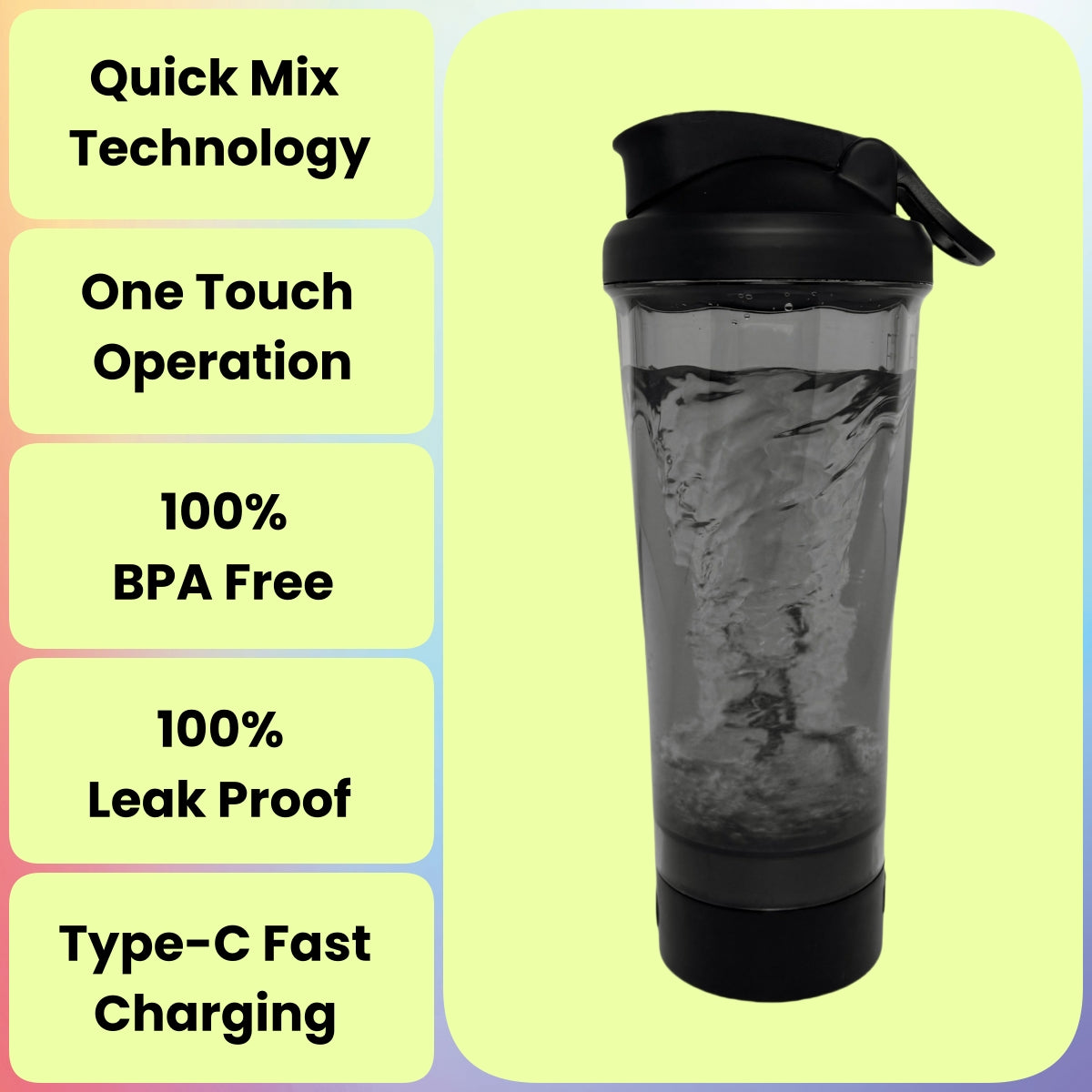 Electric Protein Shaker Bottle, Rechargeable Protein Shaker - Cart2u.ro