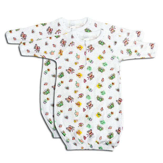 Bambini Girls Print Infant Gowns - 2 Pack - Cart2u.ro