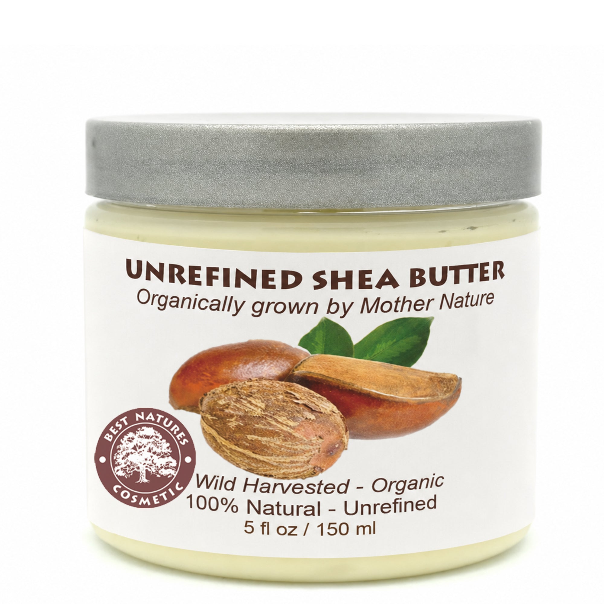 Pure shea butter cold pressed, unrefined 5 fl oz / 150 ml