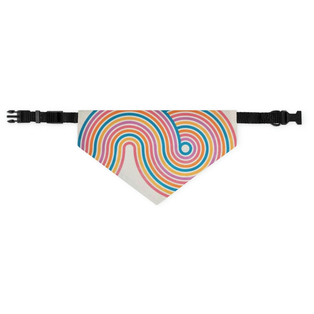 FAST SELLER Pet Bandana Collar - Retro Swirl - Cart2u.ro