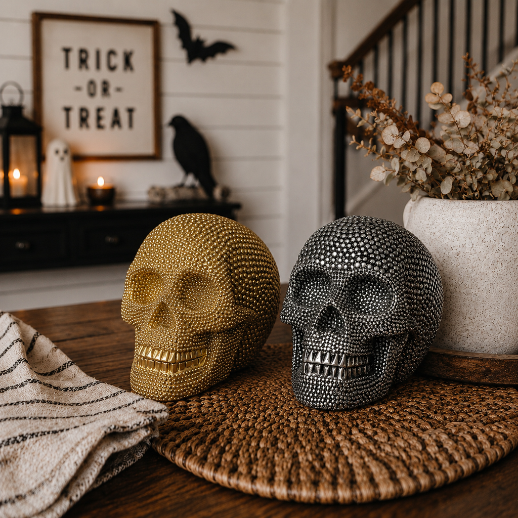 Skull Head Halloween Tabletop Decor - Cart2u.ro