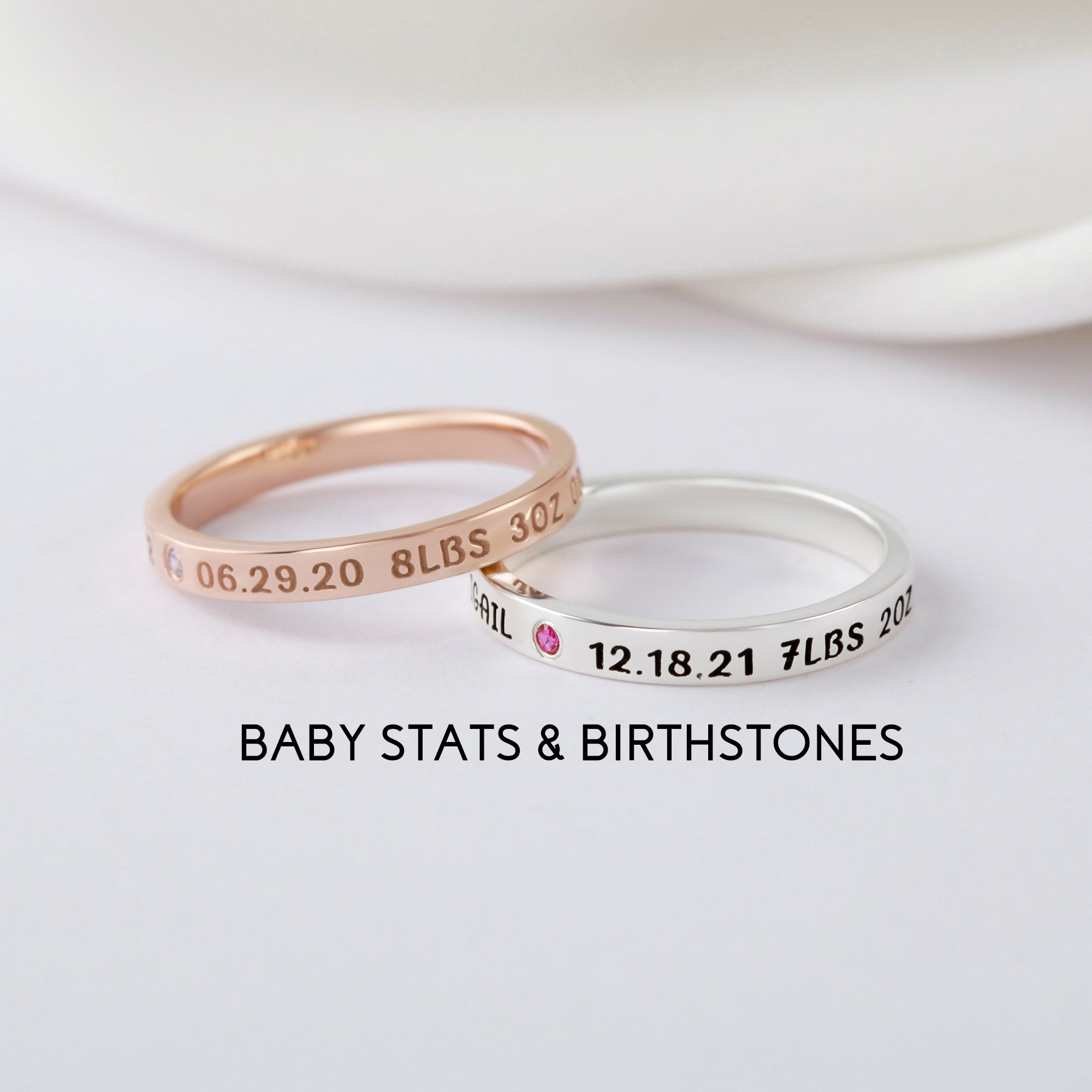 New Mom Ring, First Time Mother Gift, Baby Name Ring - Cart2u.ro