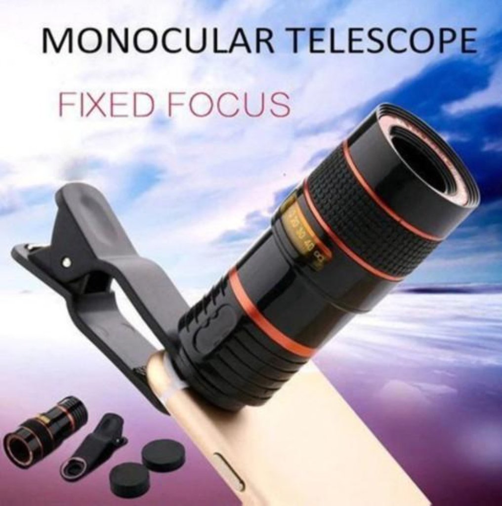 HD Optical Zoom Smartphone Lens with Universal Mobile Phone Clip - Cart2u.ro