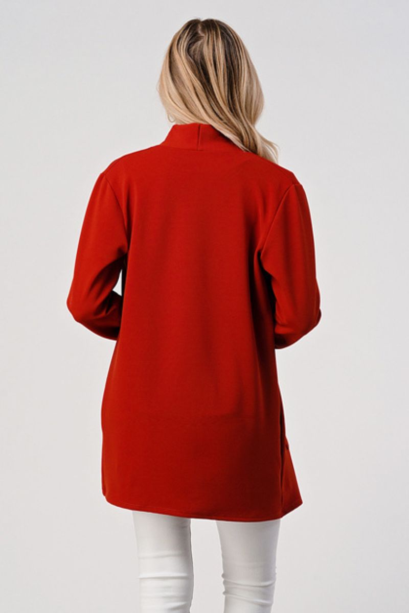 Light, Solid Cardigan with Front Pockets - Cart2u.ro