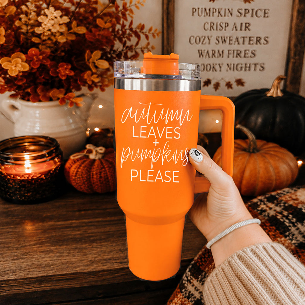 Autumn Leaves 40oz Fall Tumblers - Cart2u.ro
