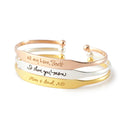 Handwritten Cuff Bracelet - Cart2u.ro