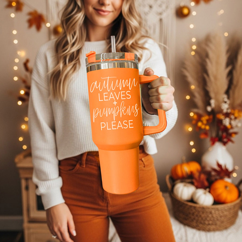 Autumn Leaves 40oz Fall Tumblers - Cart2u.ro