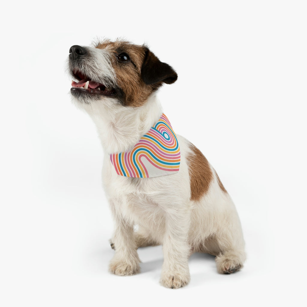 FAST SELLER Pet Bandana Collar - Retro Swirl - Cart2u.ro