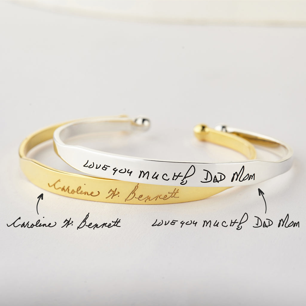 Handwritten Cuff Bracelet - Cart2u.ro
