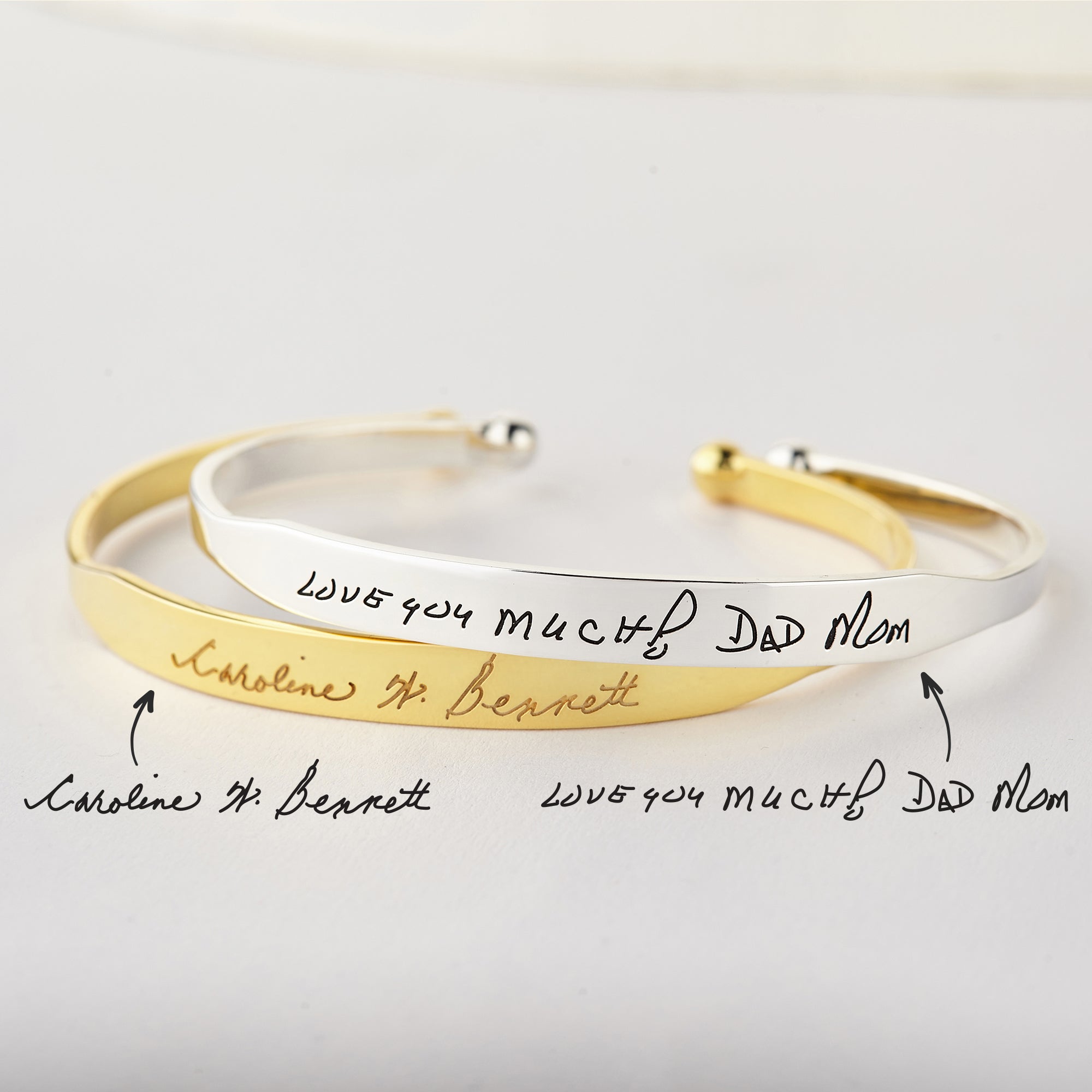Handwritten Cuff Bracelet - Cart2u.ro