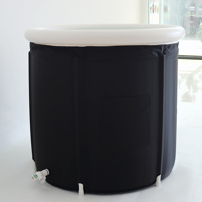 Folding Bath Bucket Black Bath Bucket Adult Thickened Bath Tub - Cart2u.ro