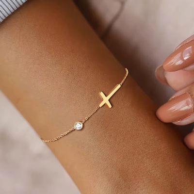 Faith based cross bracelet / anklet - Cart2u.ro