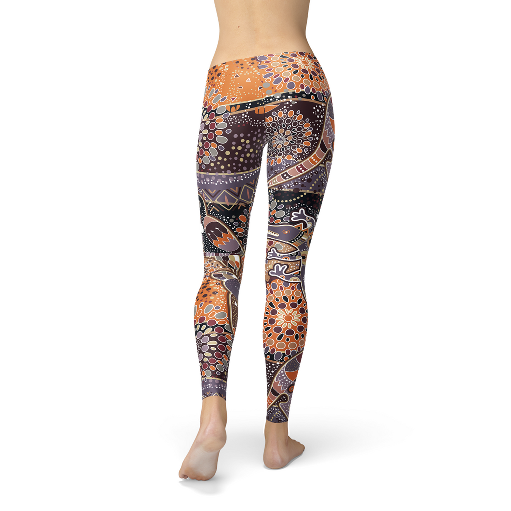 Colanți de damă cu model Aboriginal Dreamtime