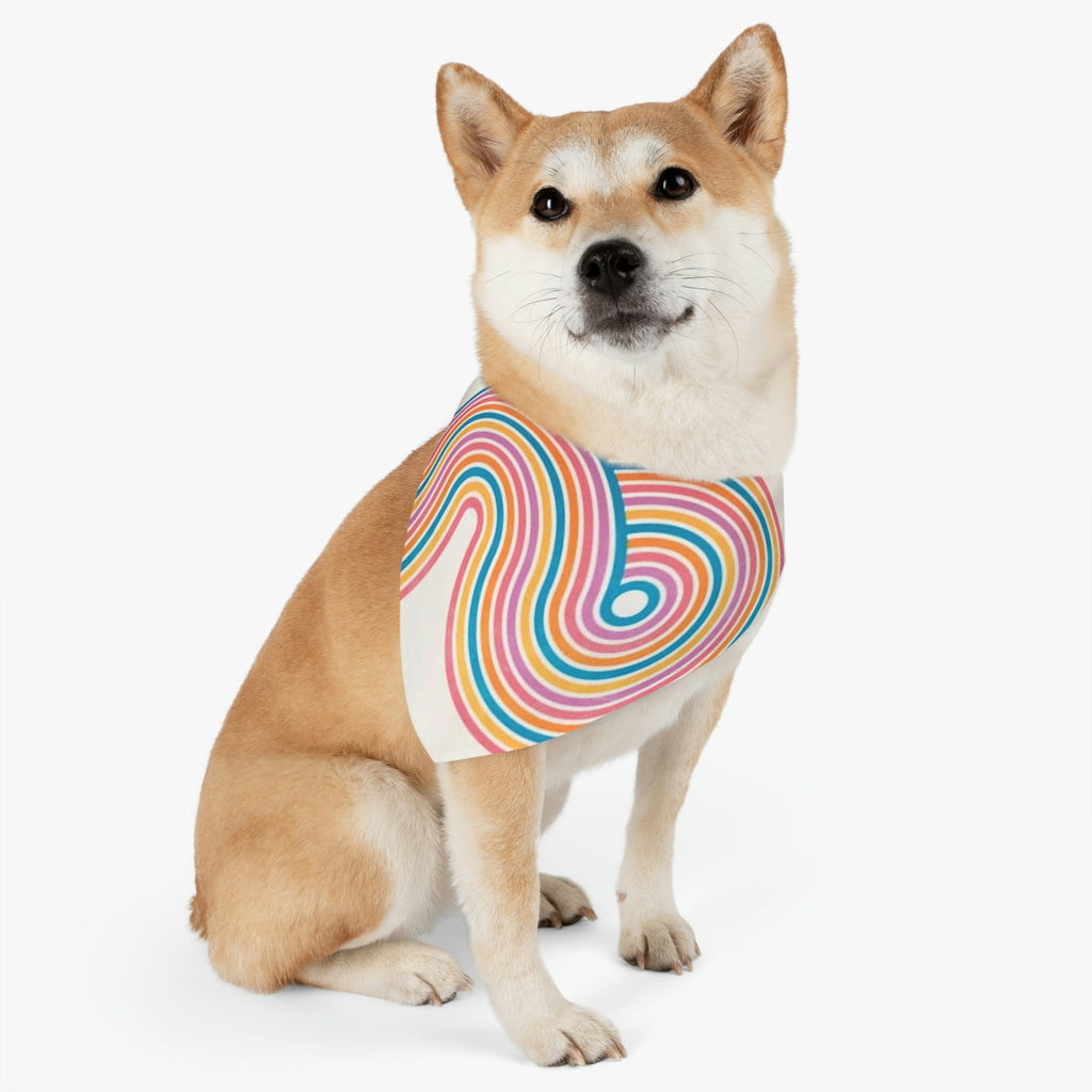 FAST SELLER Pet Bandana Collar - Retro Swirl - Cart2u.ro