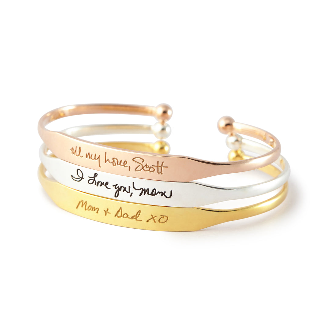 Handwritten Cuff Bracelet - Cart2u.ro