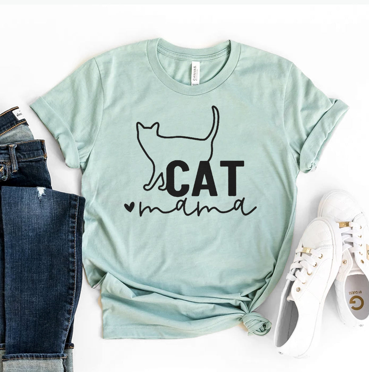 Cat Mama T-shirt - Cart2u.ro