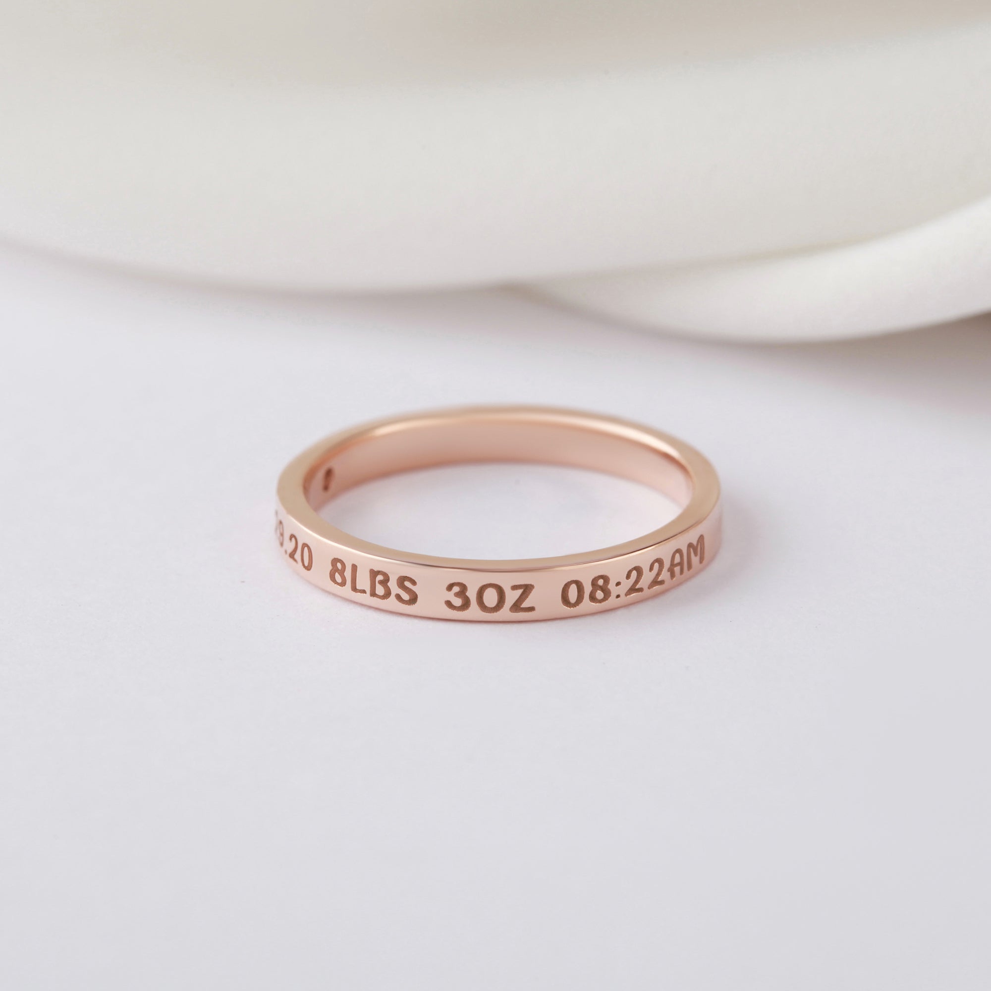 New Mom Ring, First Time Mother Gift, Baby Name Ring - Cart2u.ro