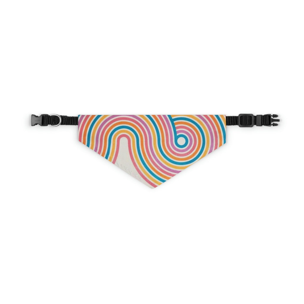 FAST SELLER Pet Bandana Collar - Retro Swirl - Cart2u.ro