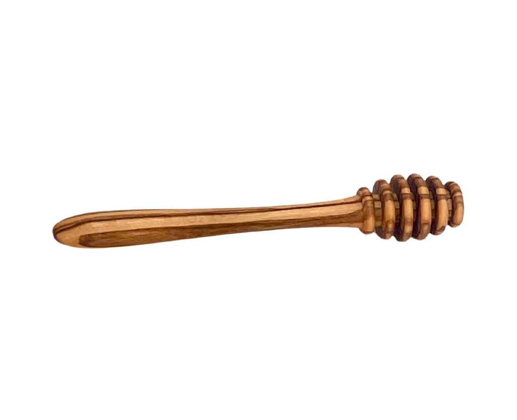 Olive Wood Honey Pot w/Honey Dipper - Cart2u.ro