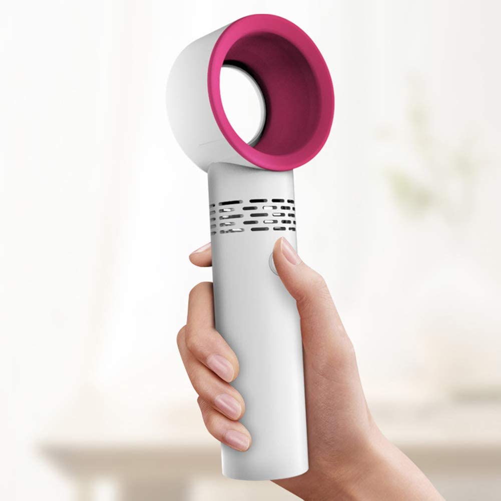 Rechargeable USB Bladeless Fan Portable Handheld Cooling Desk Mini Fan - Cart2u.ro
