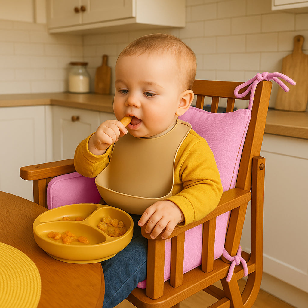 Cushion High Chair in Organic Cotton - Pink - Cart2u.ro
