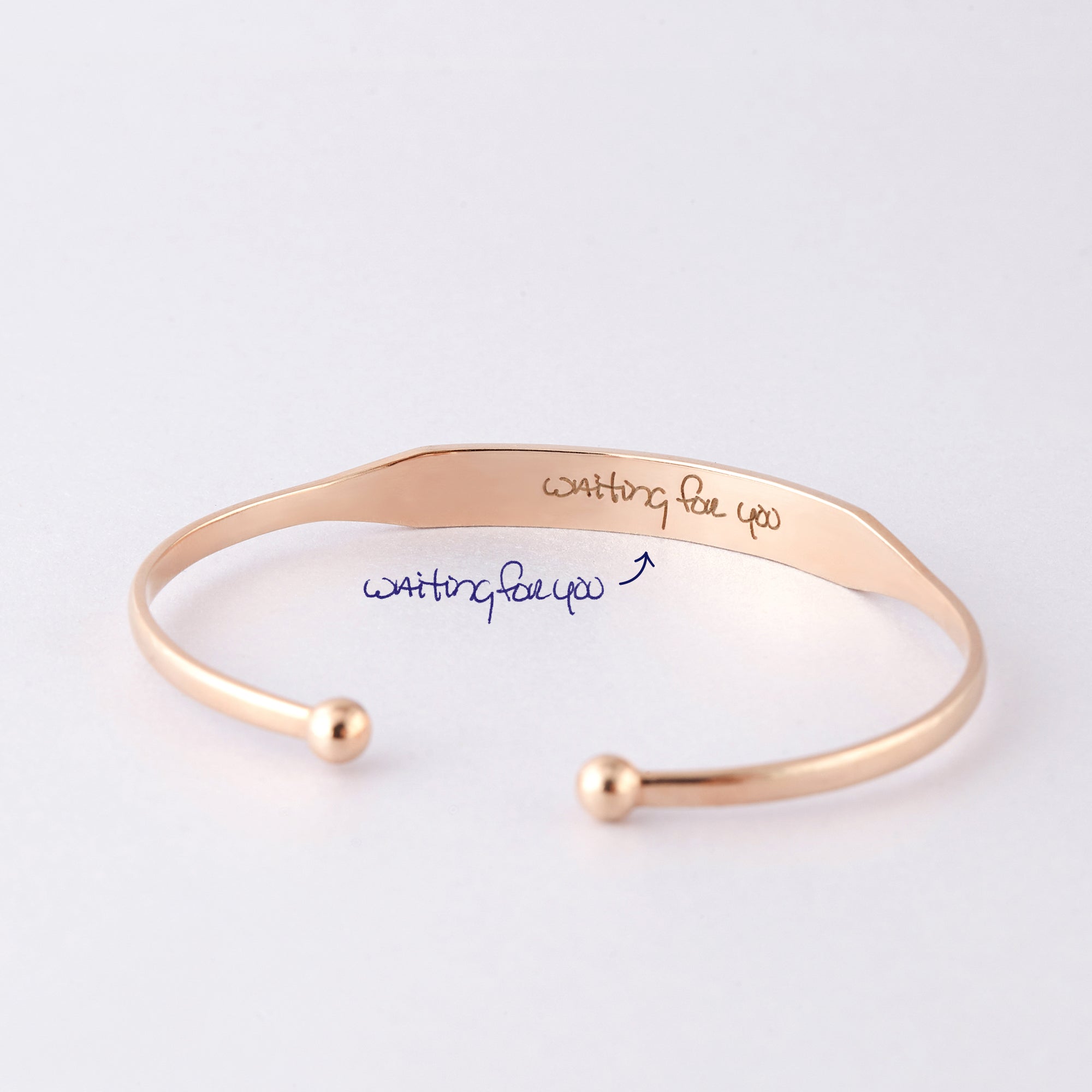 Handwritten Cuff Bracelet - Cart2u.ro