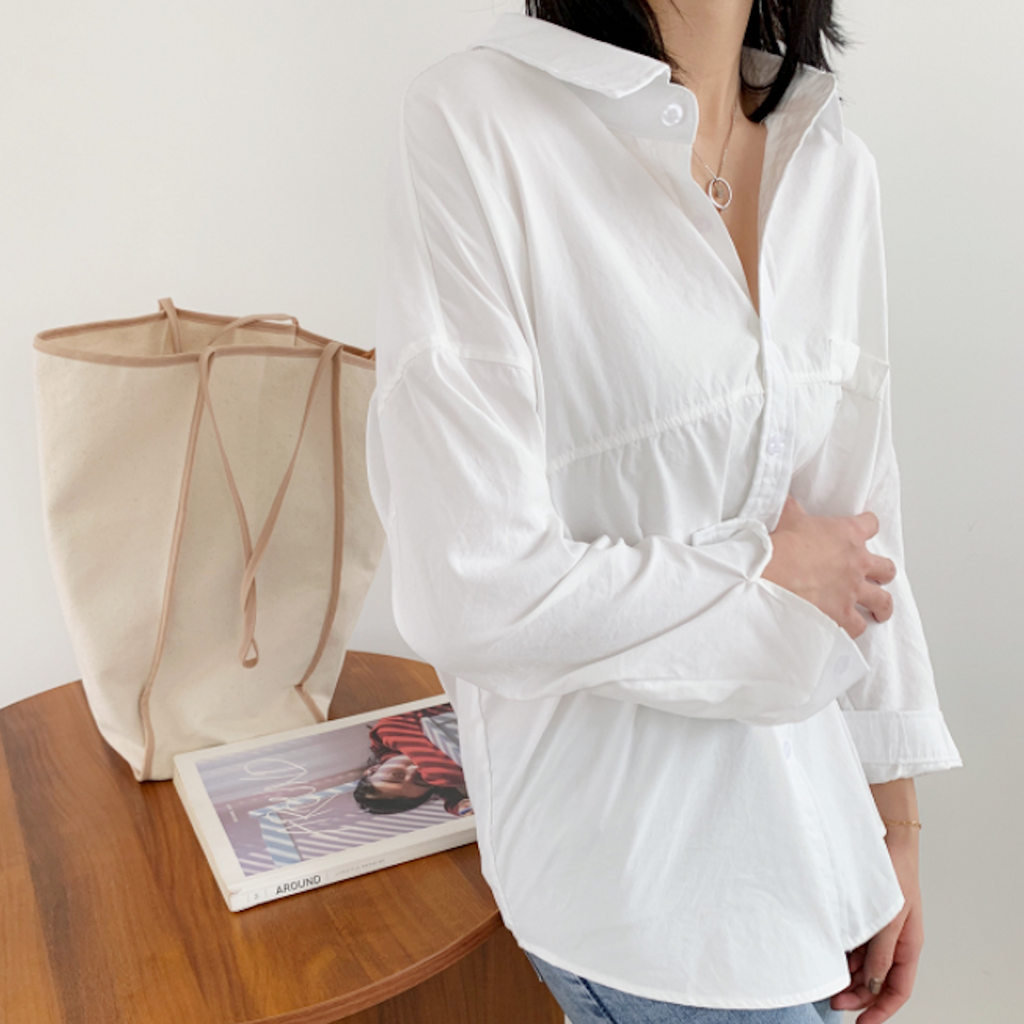 Womens Relaxed Fit Longline Shirt - Cart2u.ro