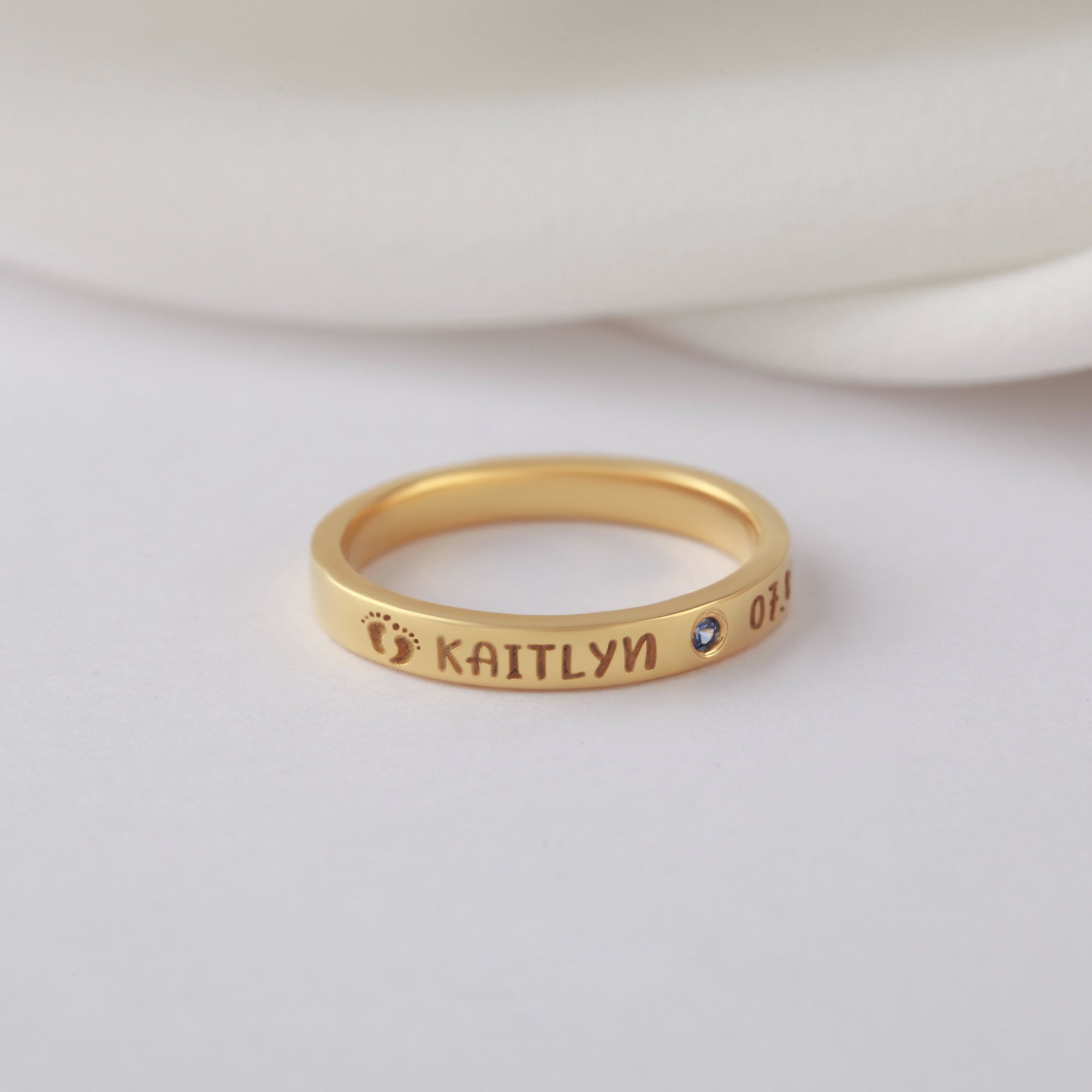 New Mom Ring, First Time Mother Gift, Baby Name Ring - Cart2u.ro