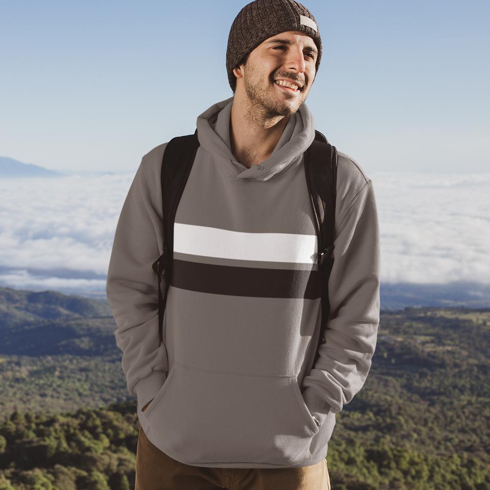 Mens Double Strip Hoodie - Cart2u.ro