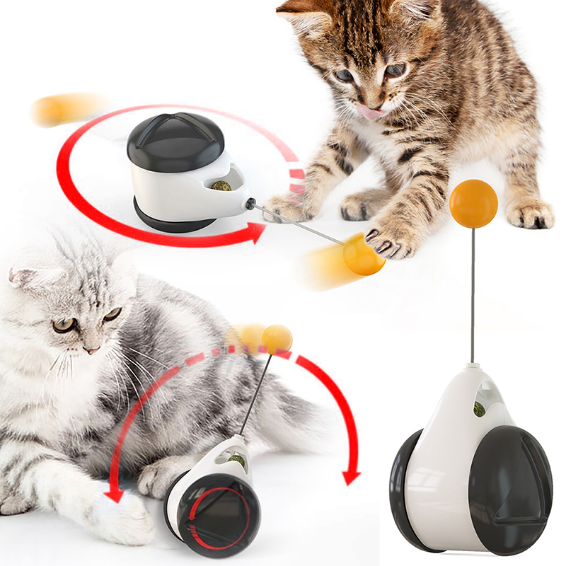 Tumbler Balanced Wheel Swinging Ball Cat Toy - Cart2u.ro