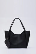 Black SHK108 faux leather women hand shoulder bag with wallet makeup - Cart2u.ro
