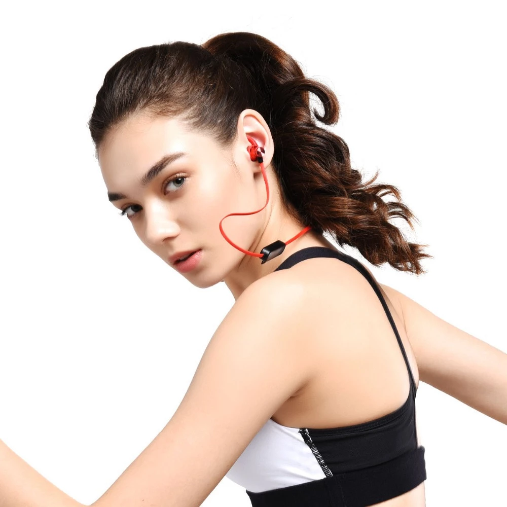 Sports Bluetooth Earphone Magnetic Wireless Headset Support TF - Cart2u.ro