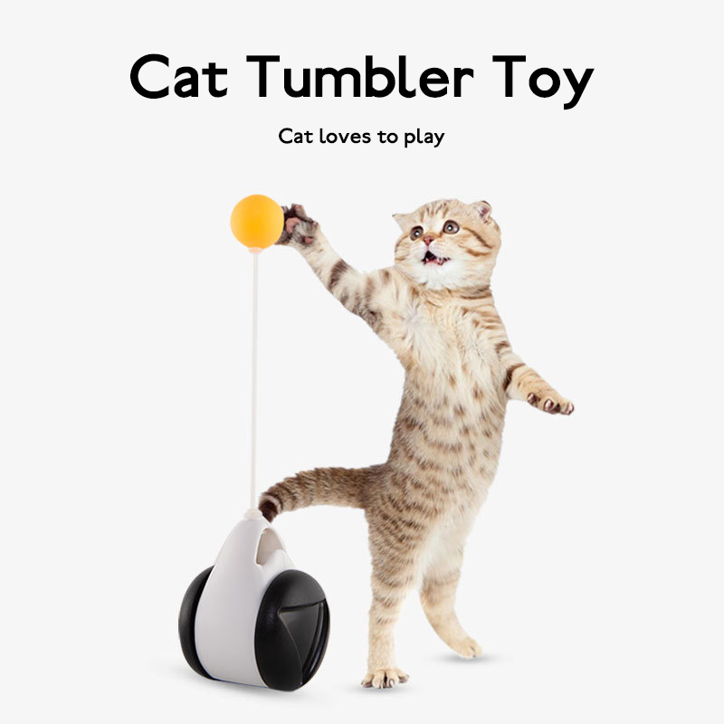 Tumbler Balanced Wheel Swinging Ball Cat Toy - Cart2u.ro